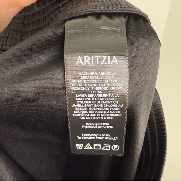 ARITZIA Babaton Black Satin Tribute Pull On Pants - Picture 6 of 7